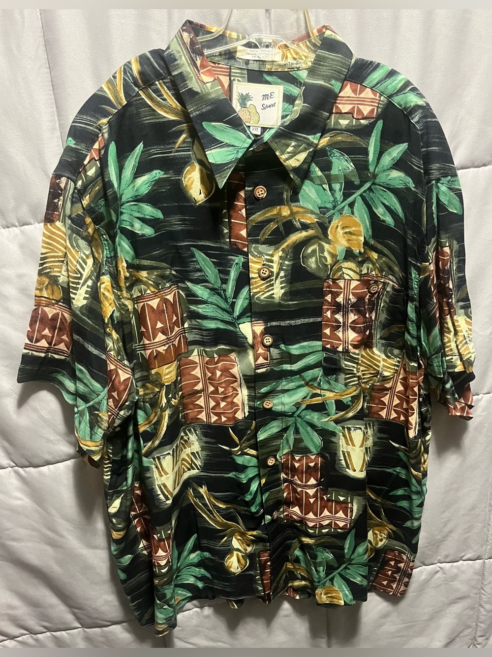 Vintage Men’s M.E. Sport Size XXL Hawaiian Shirt